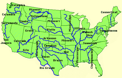 ríos de norteamérica