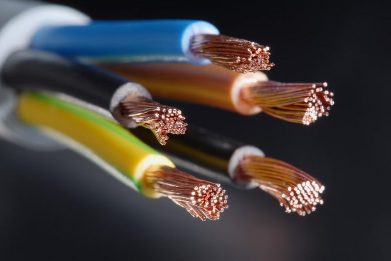 cables conductores: cobre