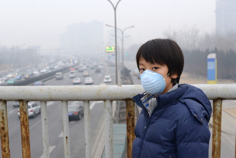 Aire contaminado en Beijing