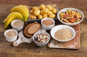 Alimentos con carbohidratos, lípidos y proteínas