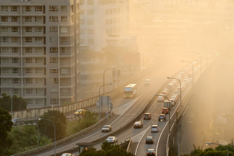 Contaminación en la ciudad.