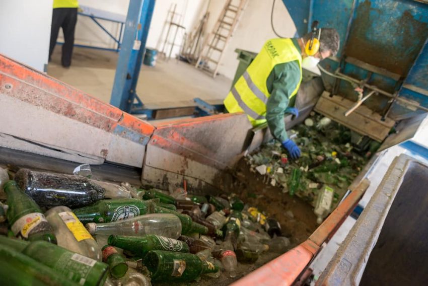 reciclaje de botellas - separacion